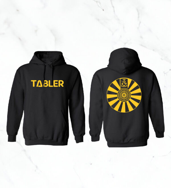 RTI Hoodie Black With Golden Logo - SH-284